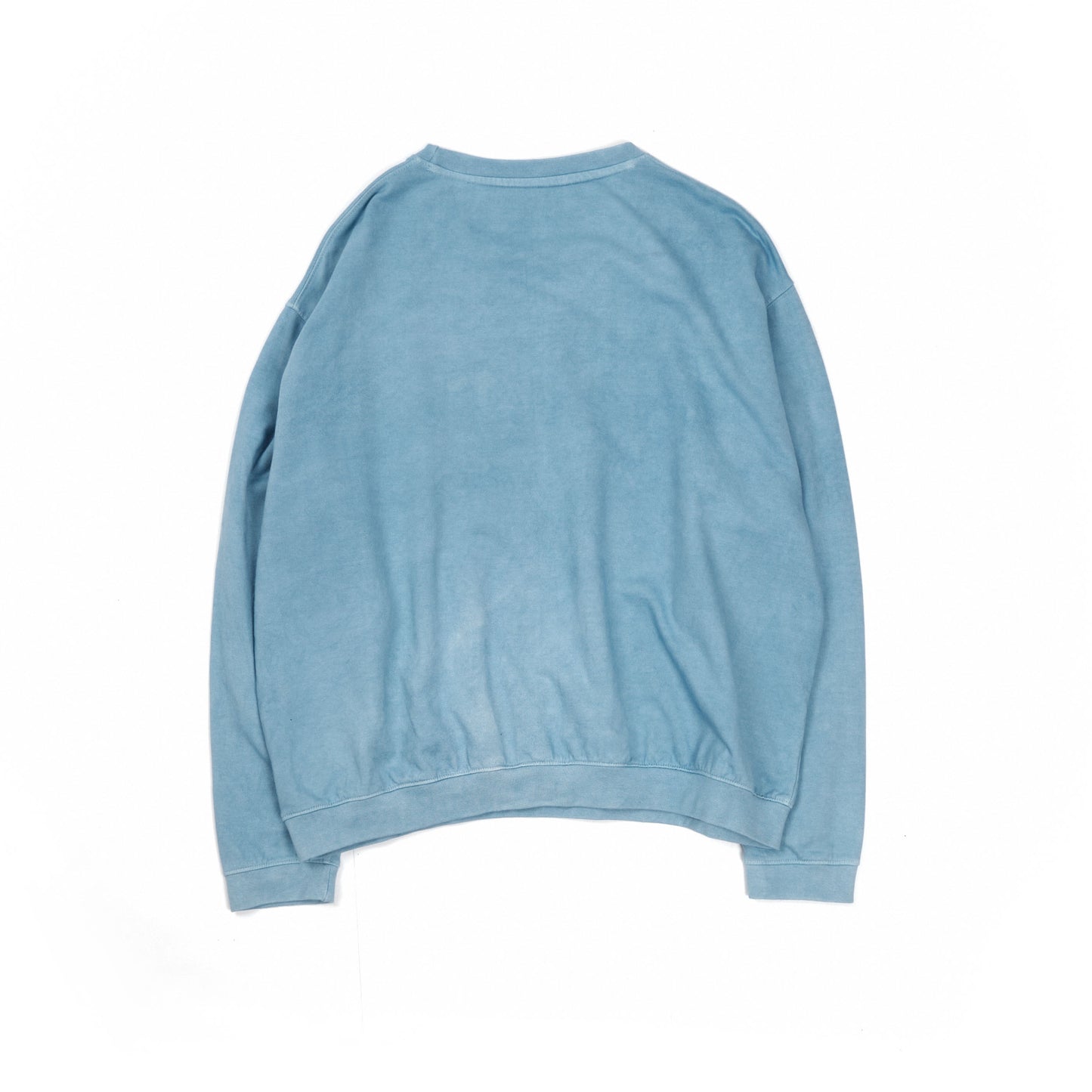 Pale "Ice" Indigo organic cotton crew neck