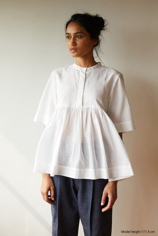 Timothee - white fit and flare top